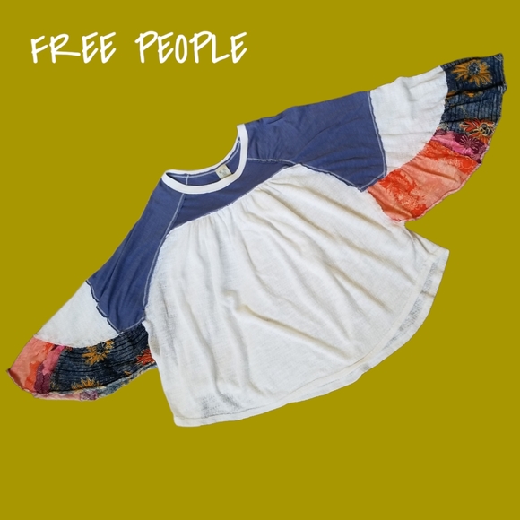 FREE PEOPLE "Friday Fever" Raglan Top - Picture 2 of 4